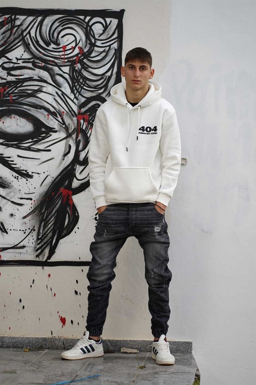 new denim τζιν με στραβές ραφές κ τελείωμα με λάστιχο στους αστραγάλους , γκρί